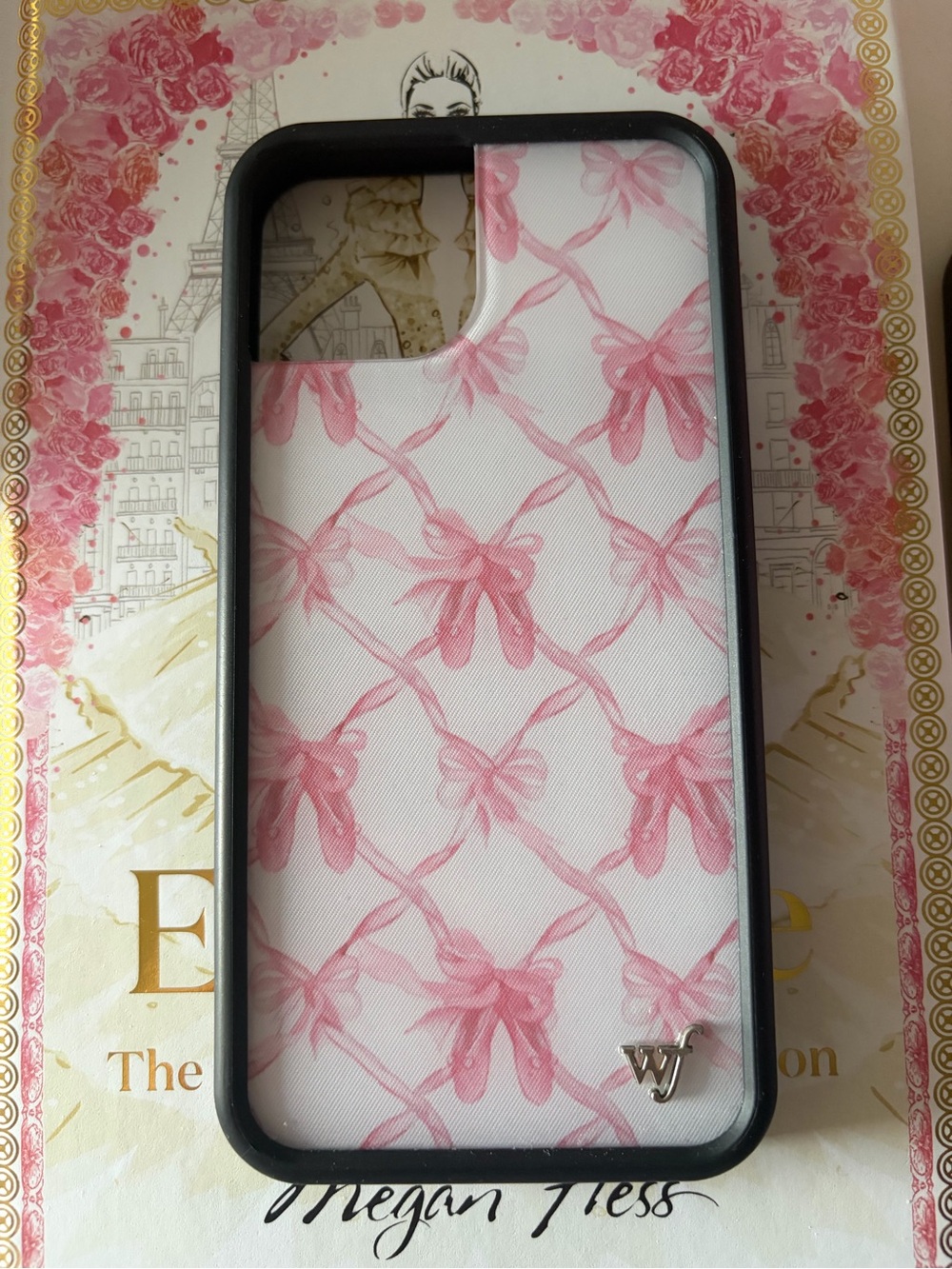WF Pink Ribbon Ballet iPhone 13 Case - White Background